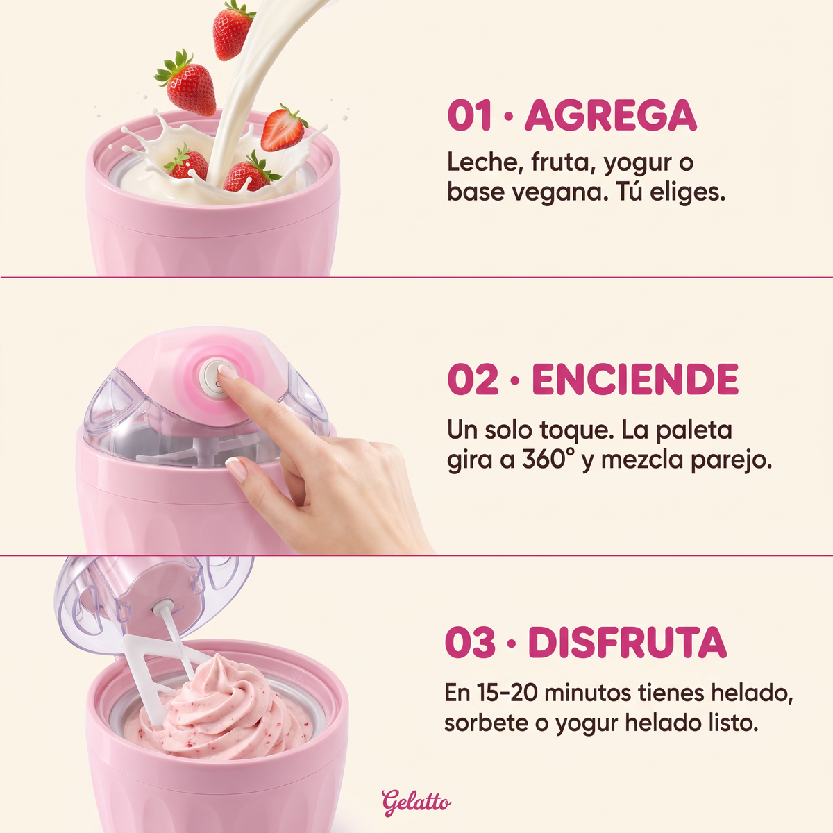 Mini maquina para hacer helados