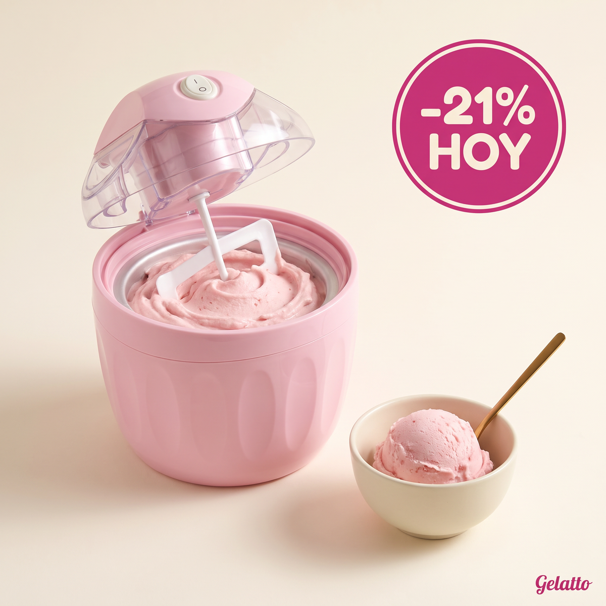 Mini maquina para hacer helados