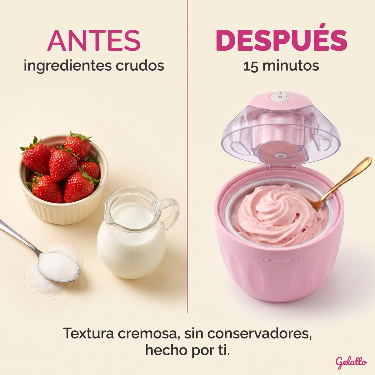 Mini maquina para hacer helados
